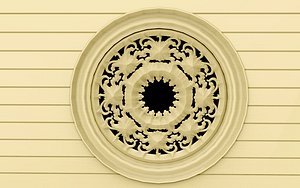 Round Gothic Rose Window Low-poly