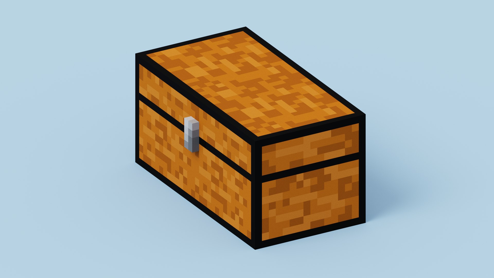 Voxel Chest Model - TurboSquid 2206149