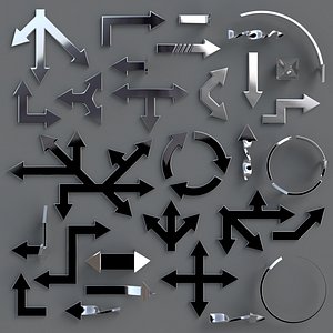 3D Arrow Collection 02