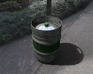 steel beer barrel