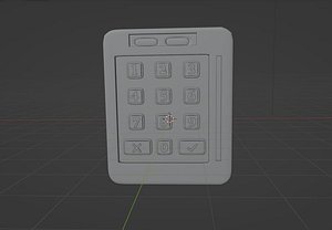 keypad 3D model 3D model