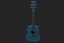 Gitarre dunkelblau