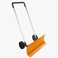 Snow Shovel with Wheels 02
