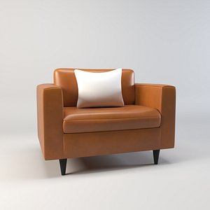 3D model Leather Armchair