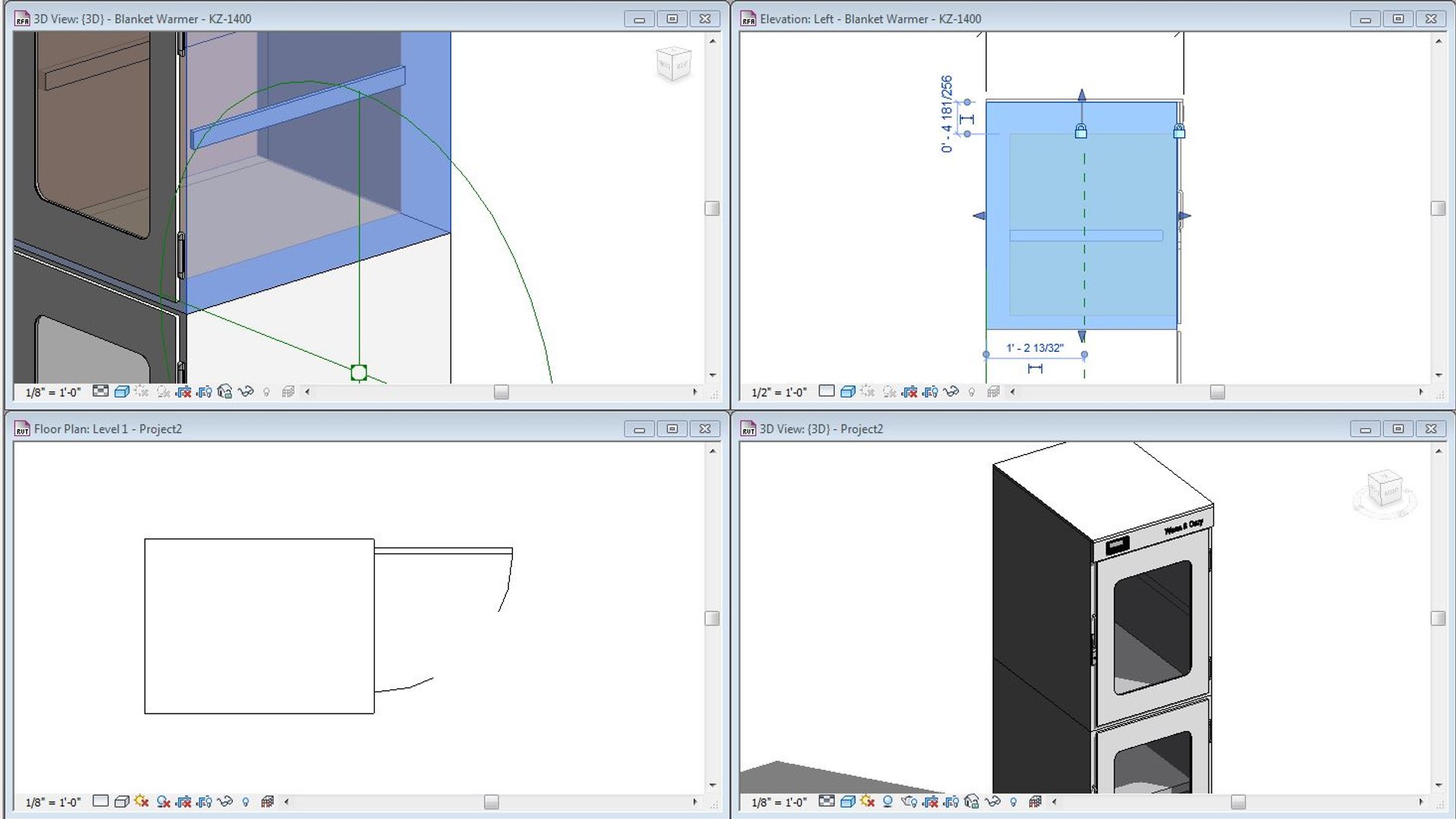 Free Rfa Mode Revit Kz1400 Blanket Warmer