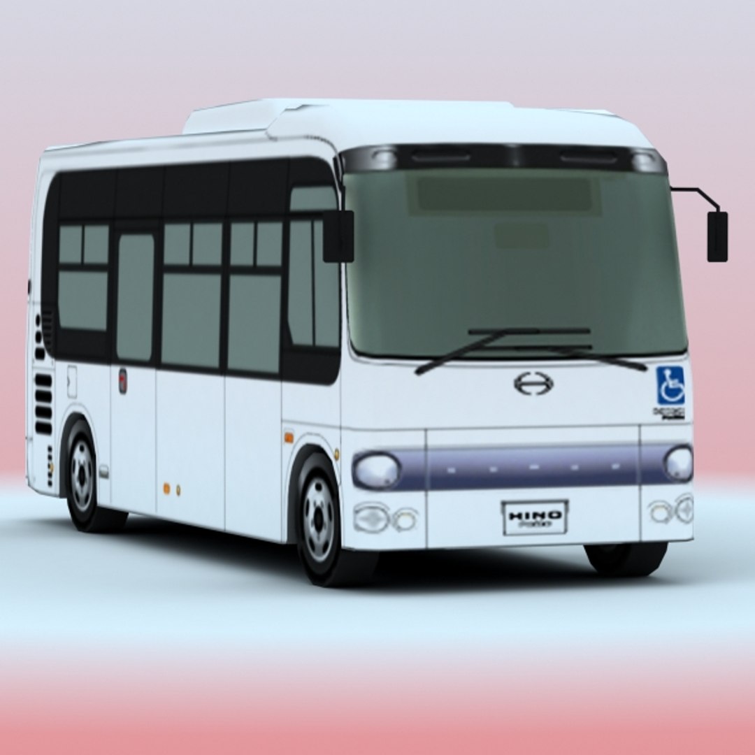 3d 2008 Hino Poncho Bus