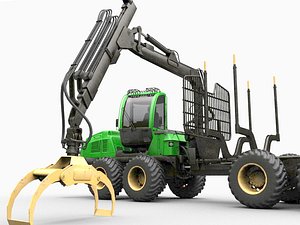 3D model forwarder rigged