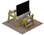 Children growing table and chair set for CNC