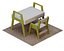 Children growing table and chair set for CNC
