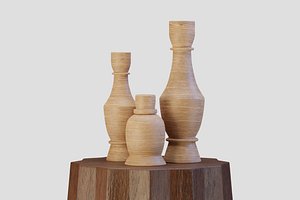 3D Chantell Soild Mango Wood Drum Table