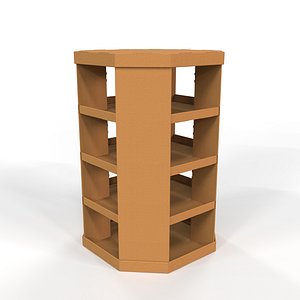 Point of Sale Cardboard Display Stand 3D model