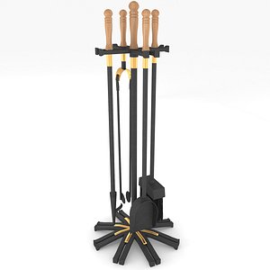 fireplace accessories 3d model
