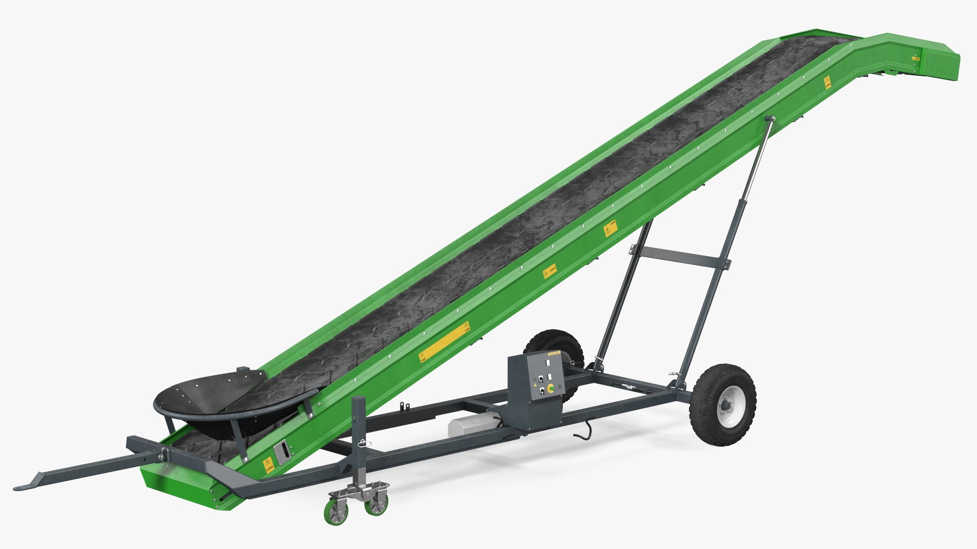 Farm Conveyor Belt System Dusty Rigged 3D model preview