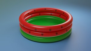 inflatable watermelon 3D model