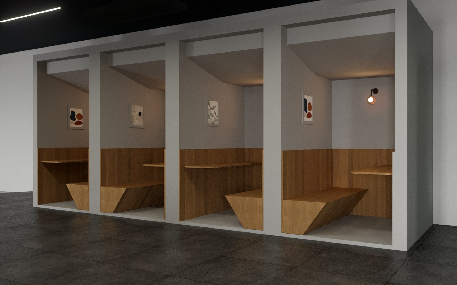 3D Working Workspace Interior Scene - TurboSquid 1558095