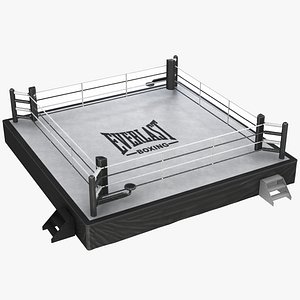 Boxing Ring Black White