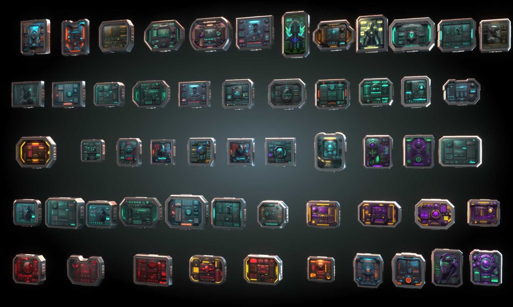 3D Sci Fi cyberpunk Monitors model https://p.turbosquid.com/ts-thumb/nP/wMiNFj/6h/pack1/jpg/1670854053/1920x1080/fit_q87/682ae9820170c9d583d2d46972d24277d754680e/pack1.jpg