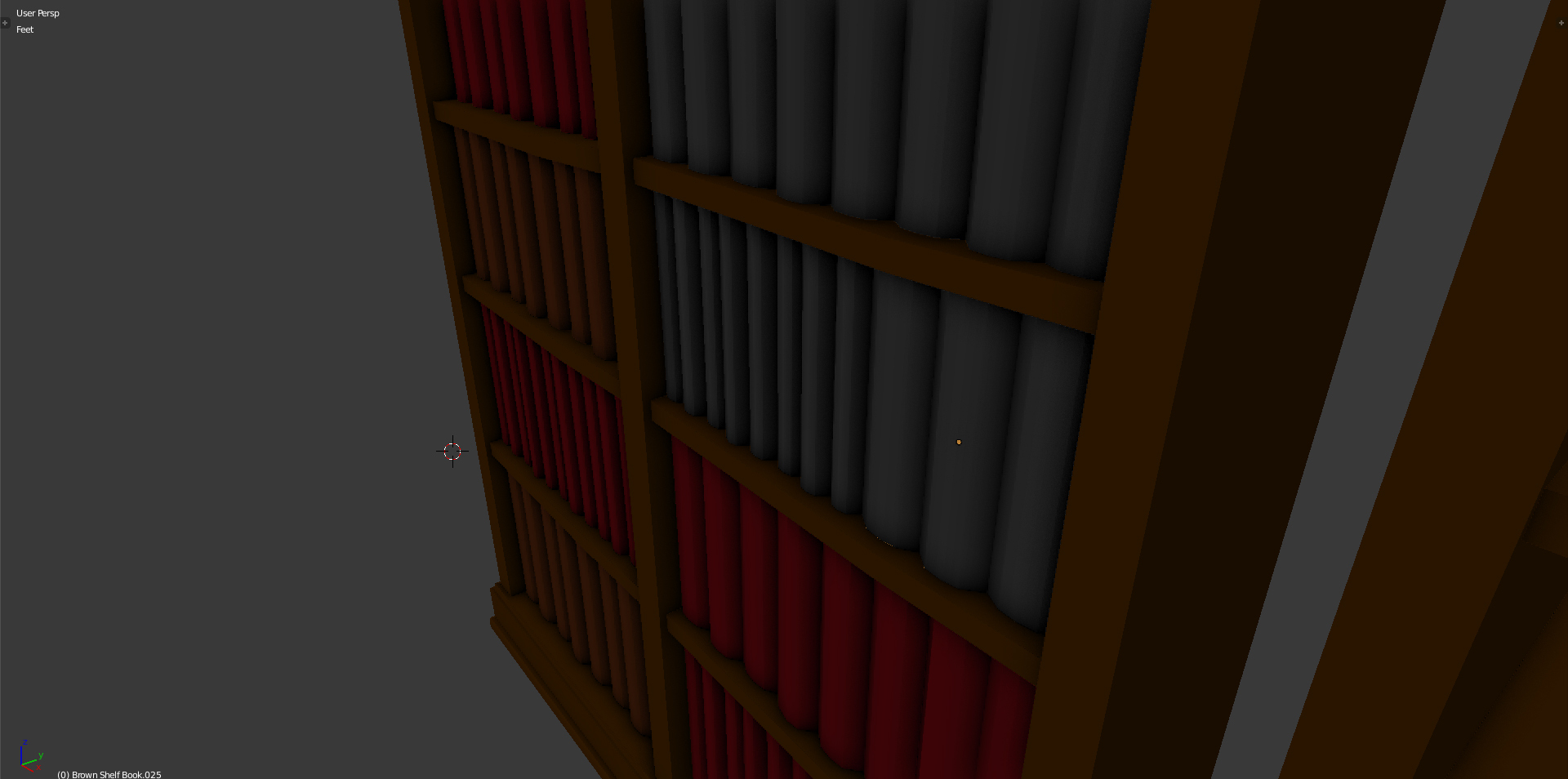 modular library set 3d model