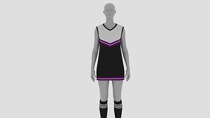 3D Womens Dress - Female Outfit Clothes model