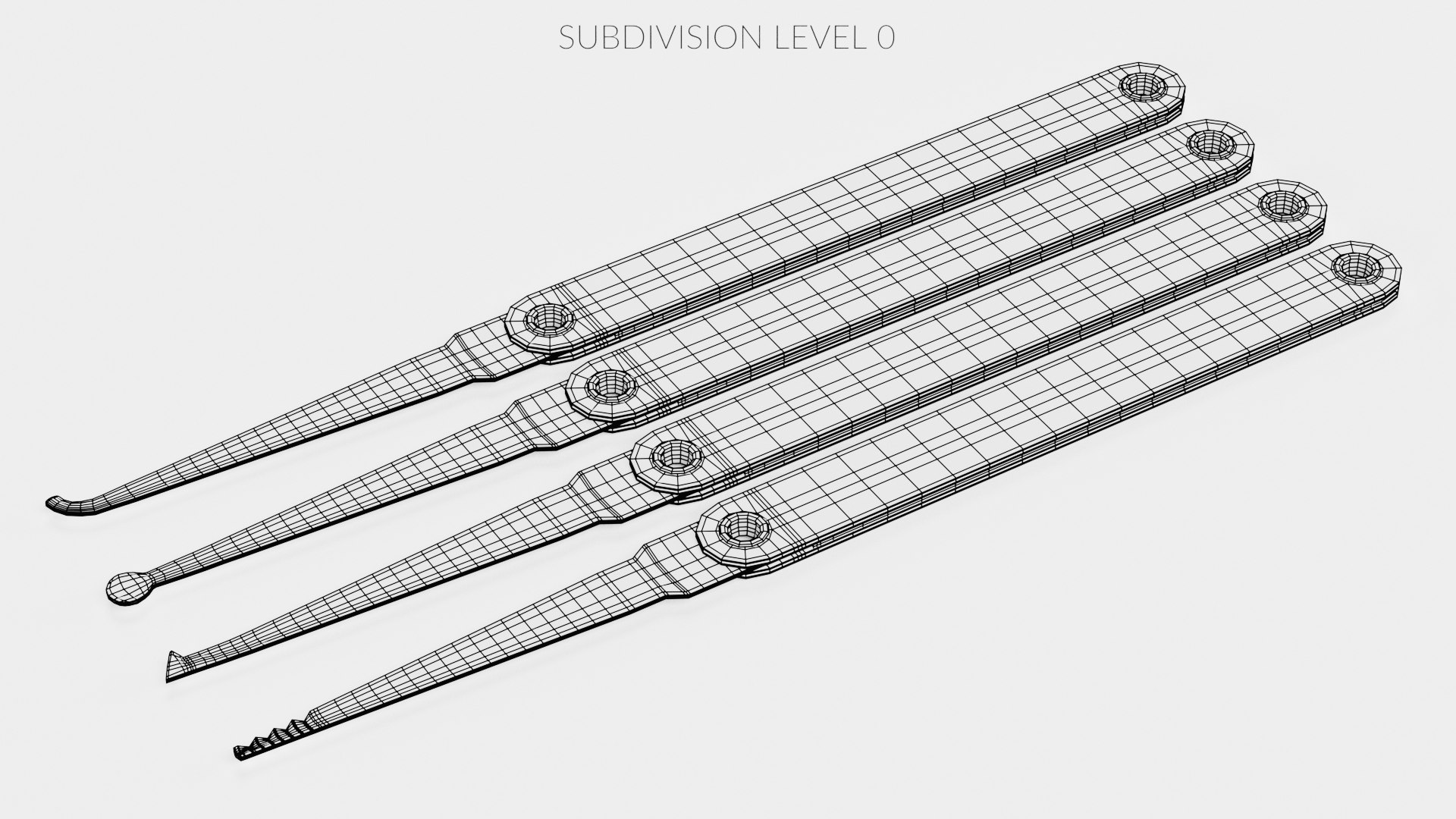 3D Model Lockpicks - TurboSquid 1809836