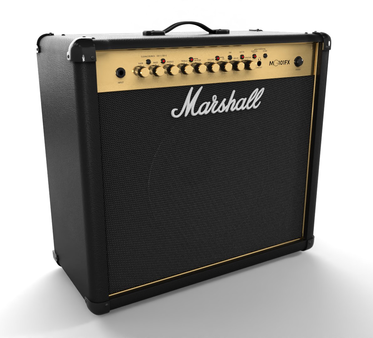 3D Marshall MG101-FX Amplifier - TurboSquid 1995898