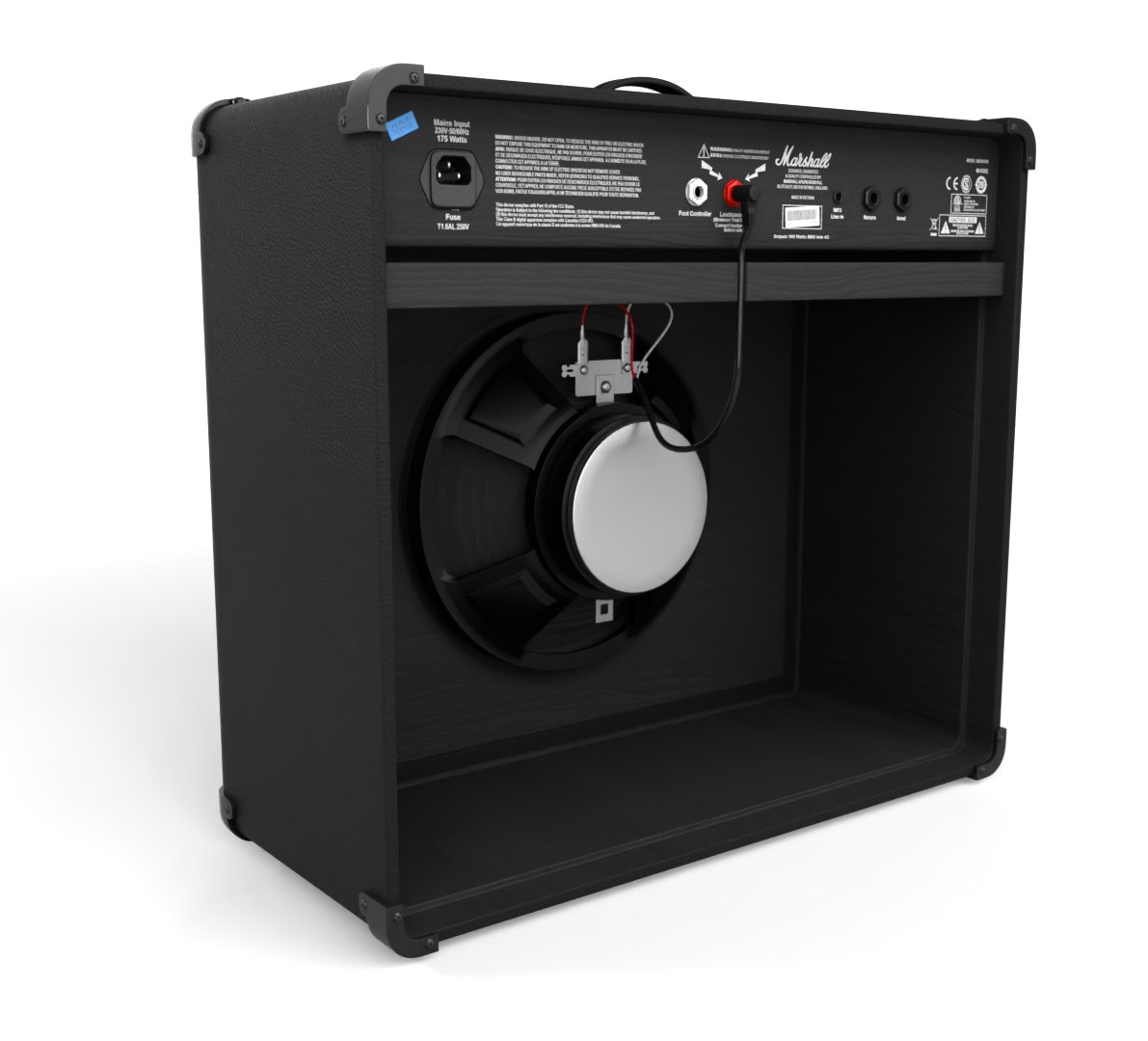 3D Marshall MG101-FX Amplifier - TurboSquid 1995898