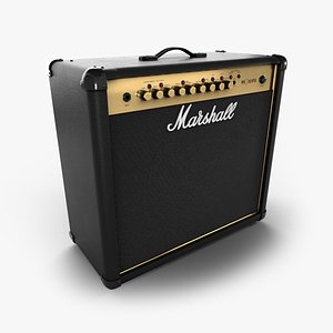 3D Marshall MG101-FX Amplifier