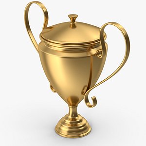 Gold Trophy Award Cup 3D model