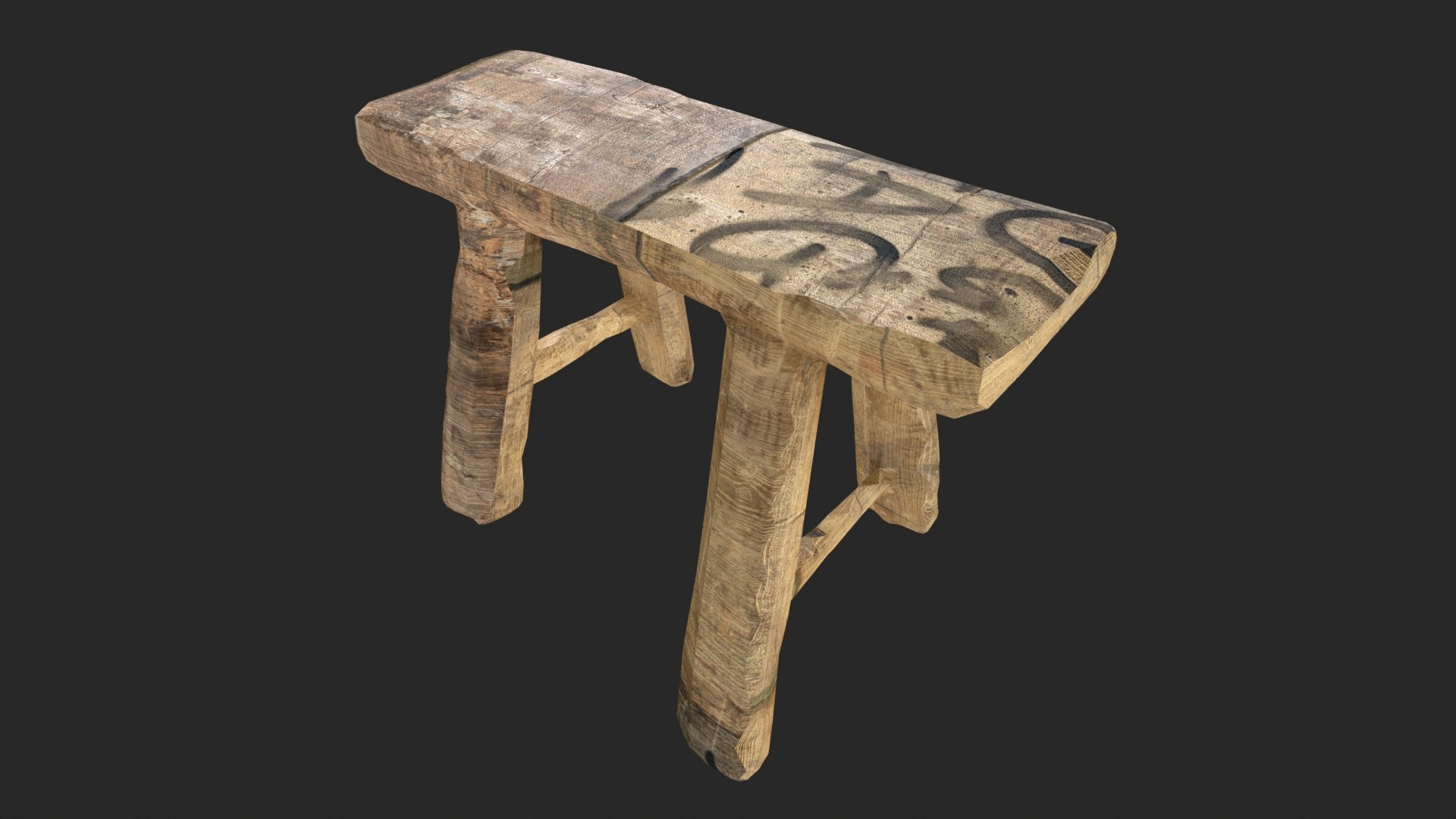 Wooden Stool 3D Model - TurboSquid 2366058