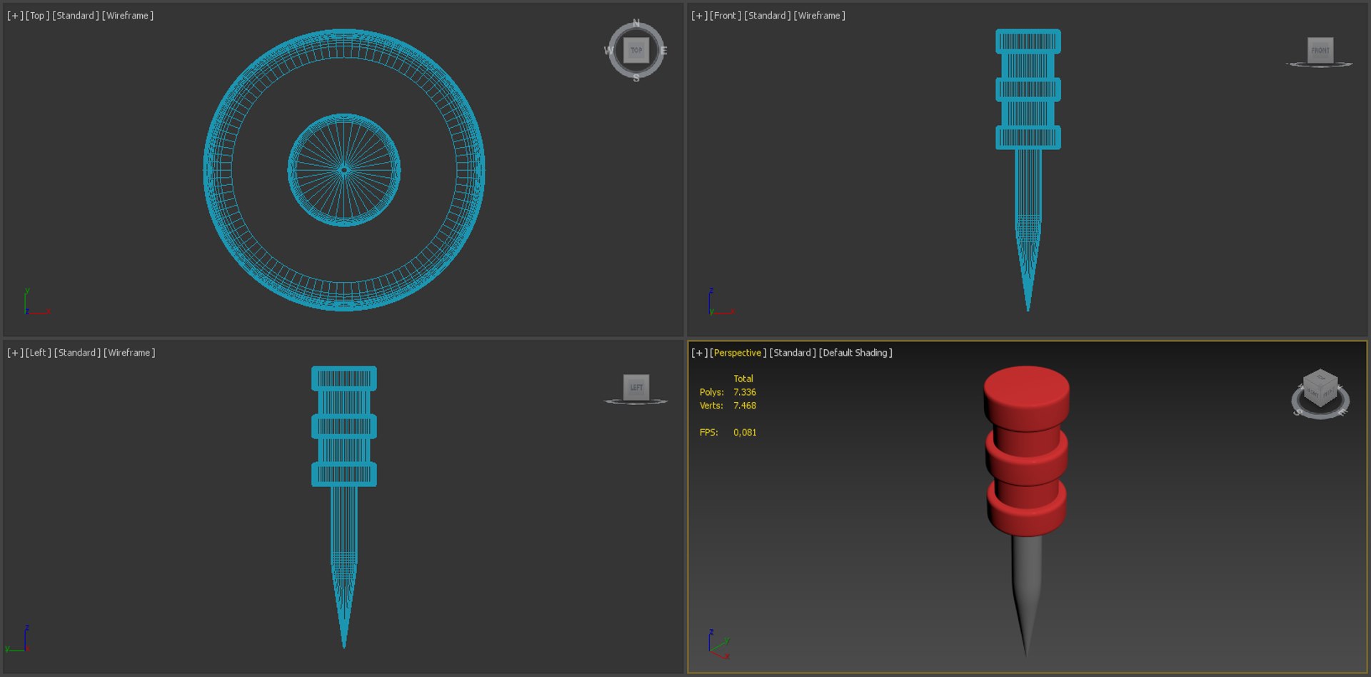 Realistic Pin Model 3D model - TurboSquid 2167543