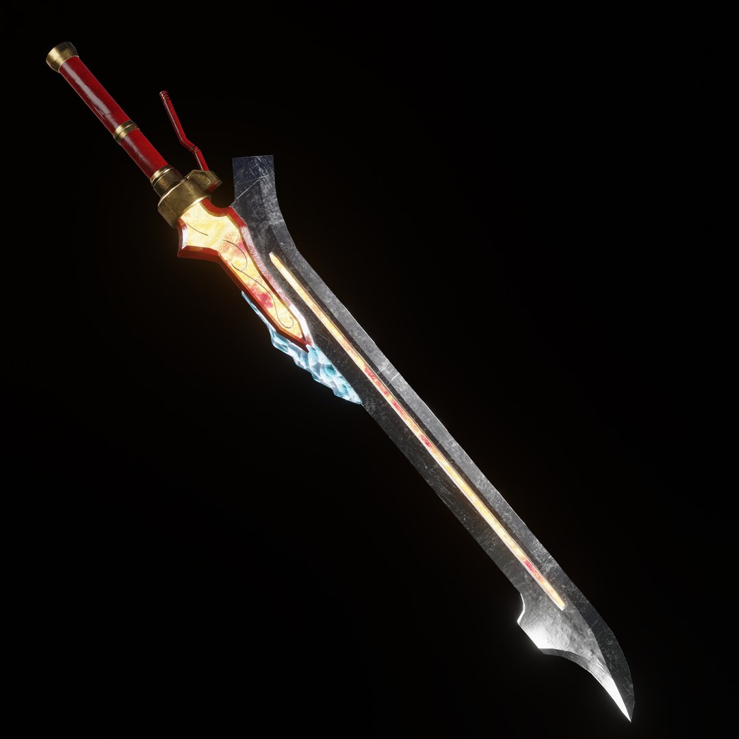 Stylized Fantasy Weapon 3D Model - TurboSquid 2034870