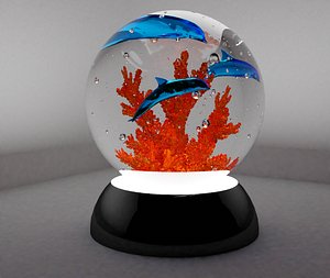 Night light with dolphins model