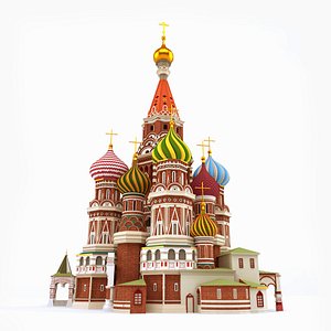 3D Saint Basils Cathedral Moscow