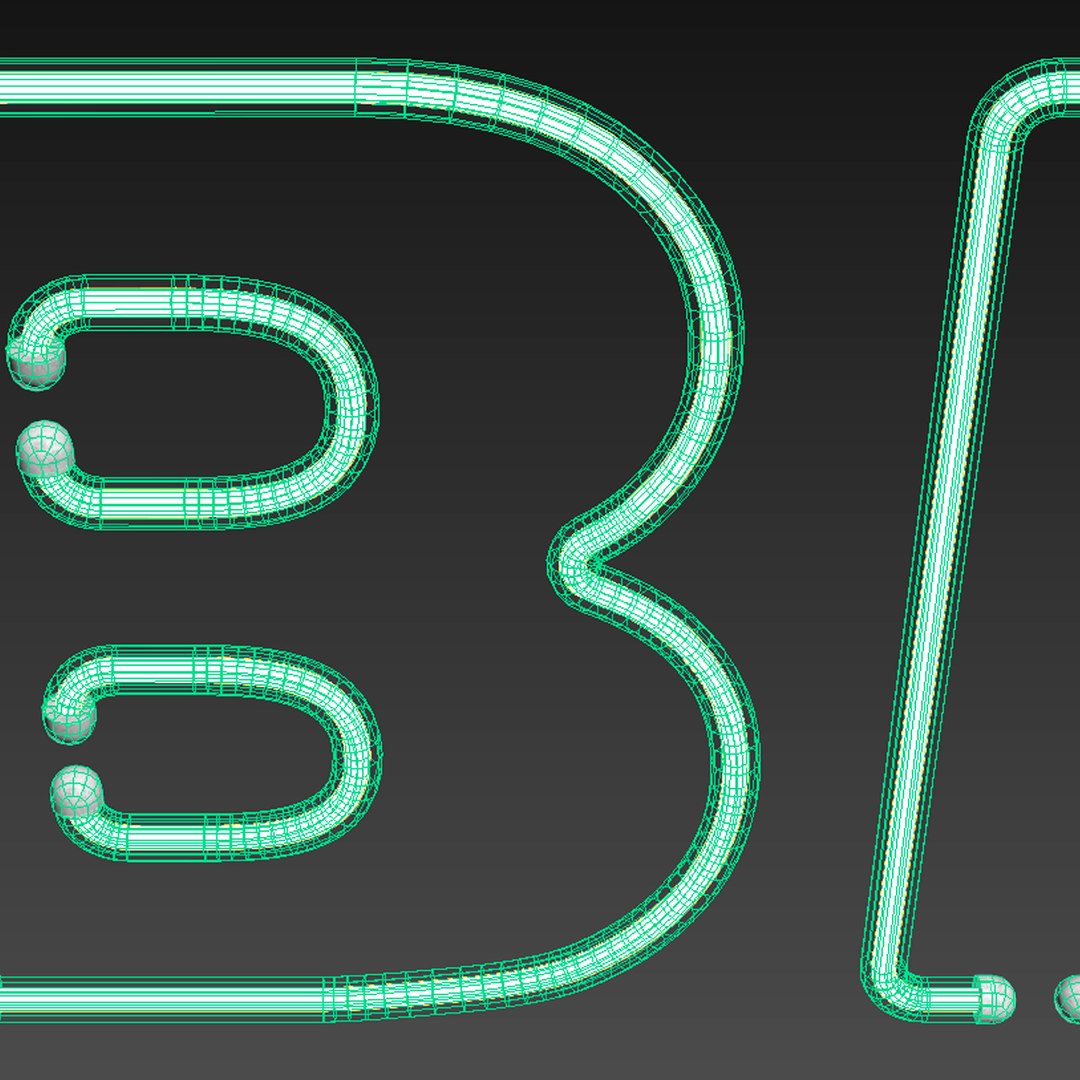 3D Light Modules Set 081 Neon Alphabet Model - TurboSquid 1798979