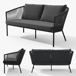 3D Corda Slate Gray Sofa