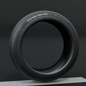 Good Year Lowpoly Tire 02 3D