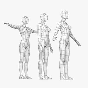 Natural Male Base Mesh in T-Pose 3D Model by Valerii-Kaliuzhnyi