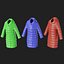 Multicolored winter coat