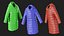 Multicolored winter coat
