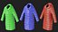 Multicolored winter coat