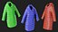 Multicolored winter coat