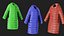 Multicolored winter coat