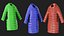 Multicolored winter coat