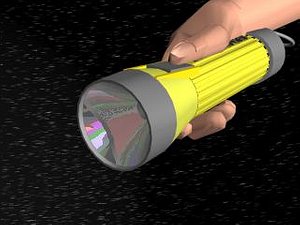 flare lighting flashlight 3d model