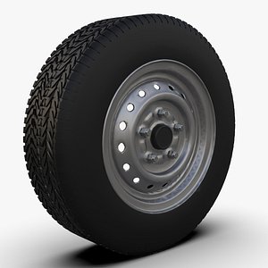 3D steel rims model