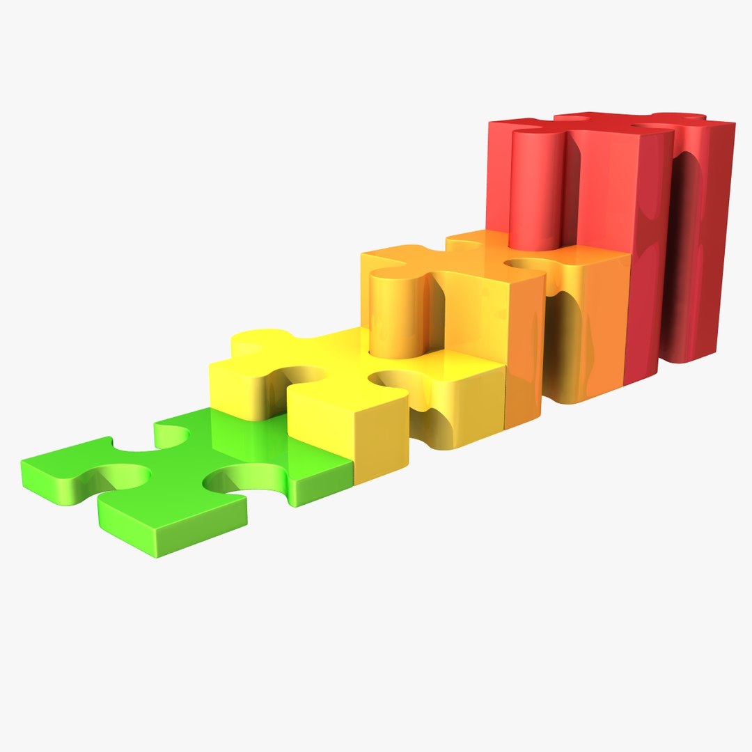 3d Puzzle Set Model