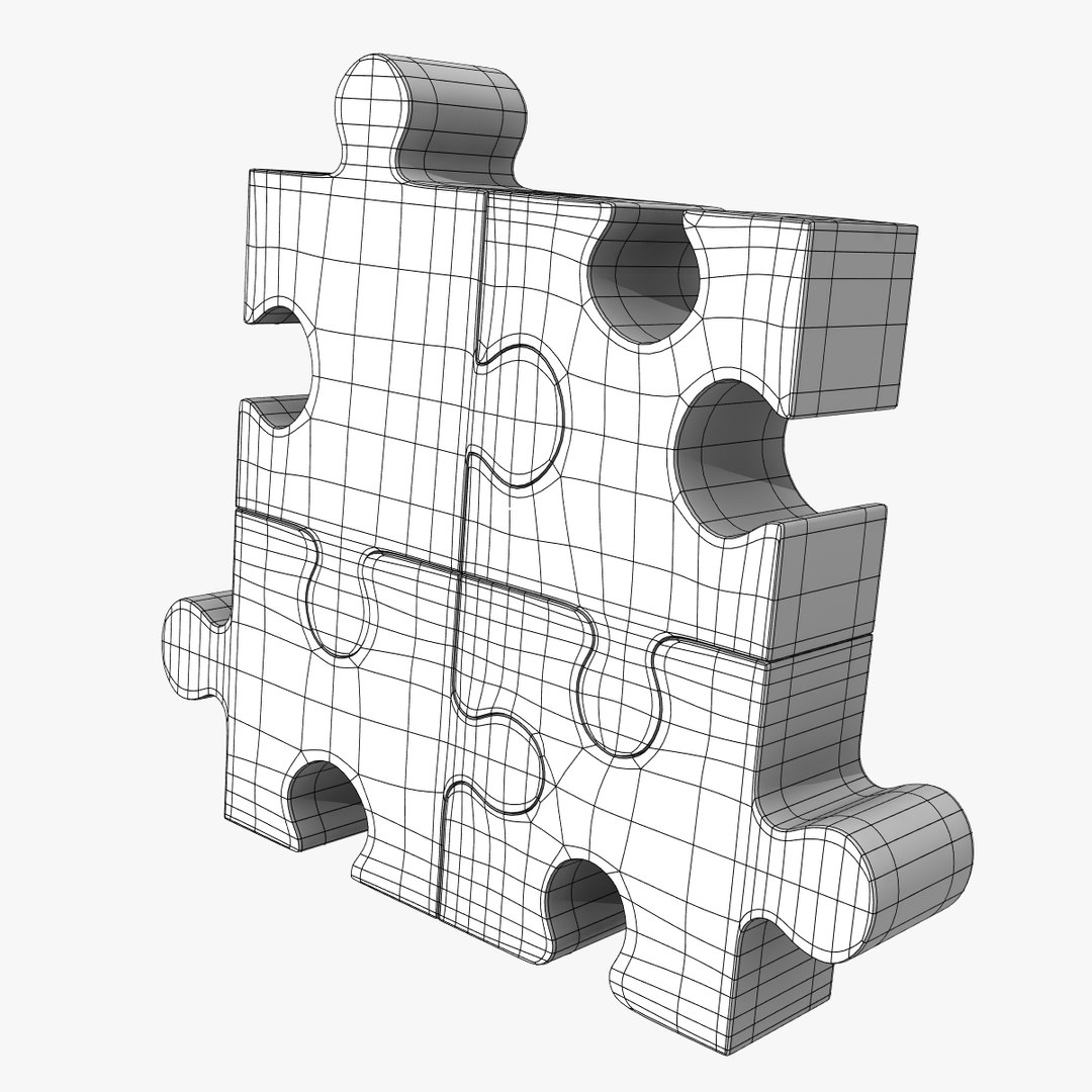 3d Puzzle Set Model