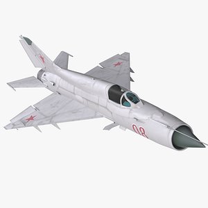 fighter mig-21 fishbed russian 3d max