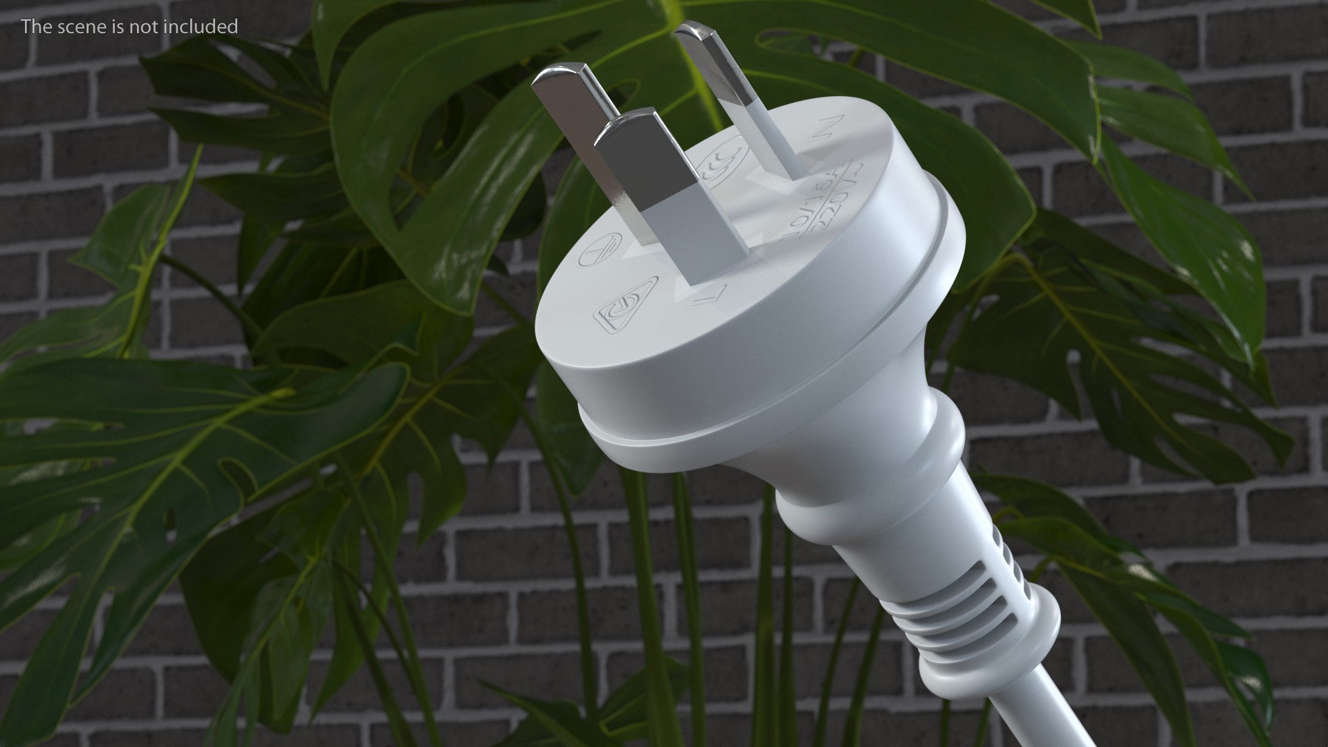 3D Type I Electric Plug White Rigged for Maya model - TurboSquid 2069347
