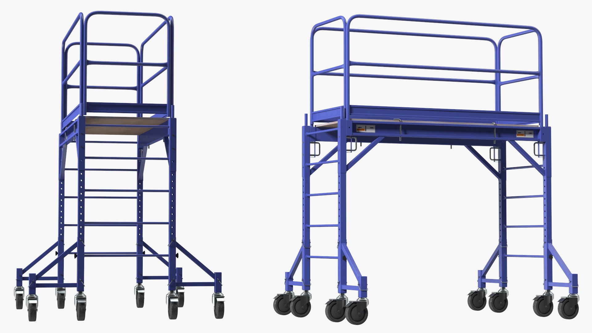 Rolling Scaffold Blue 3D Model - TurboSquid 2128808